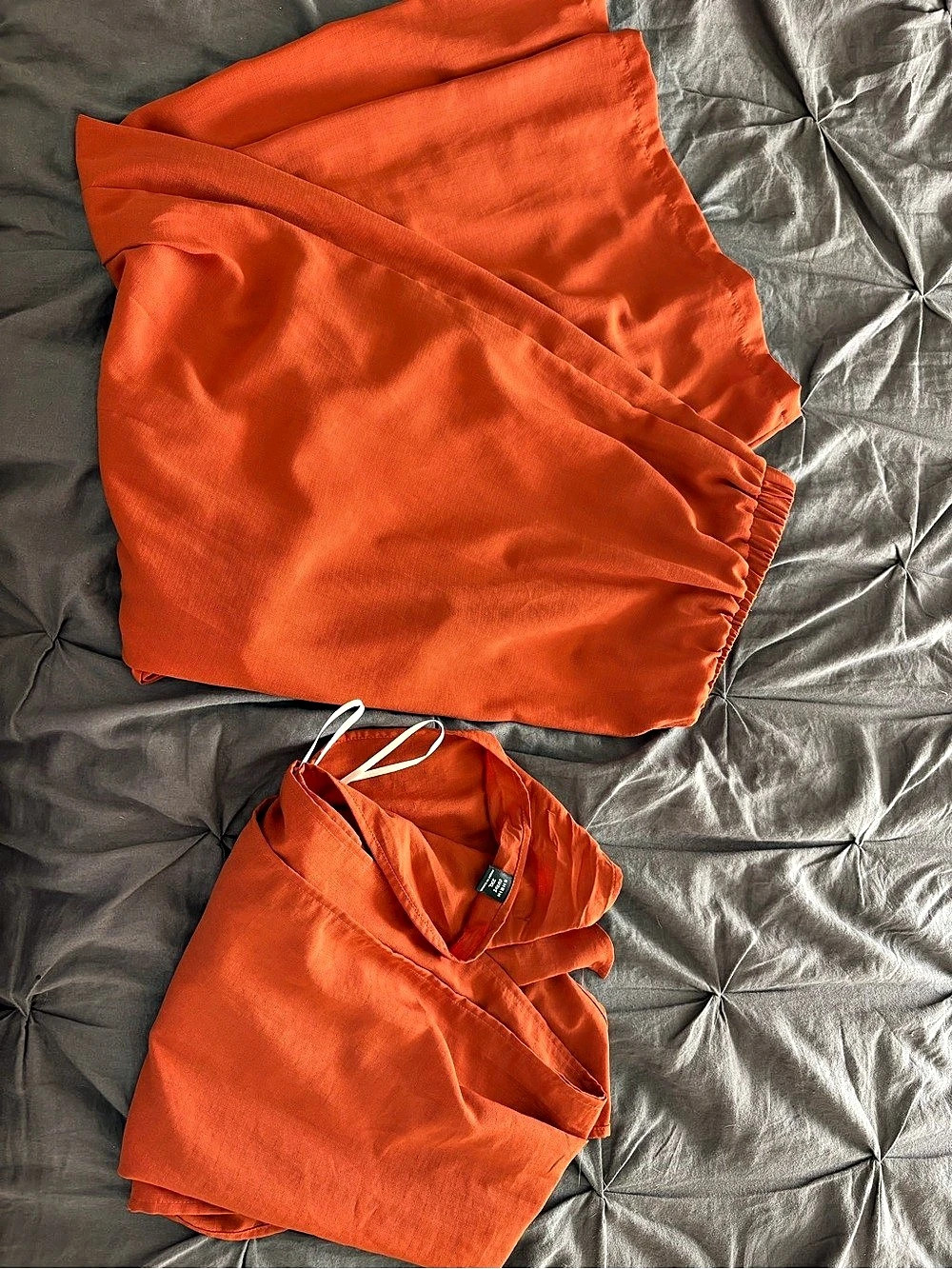 SHEIN Orange 2 piece set Size 2XL Like New